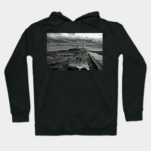 Monochrome St Mary's Island Hoodie by Violaman